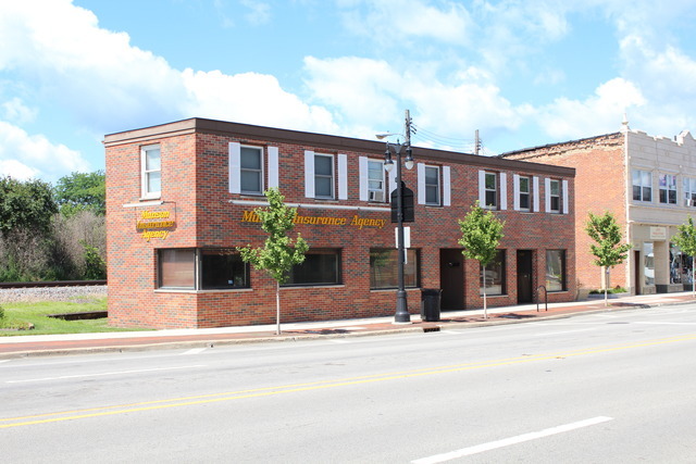 a front view of a house