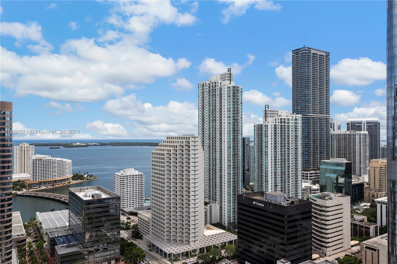 a view of a city with tall buildings