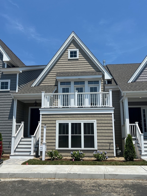 a front view of a house