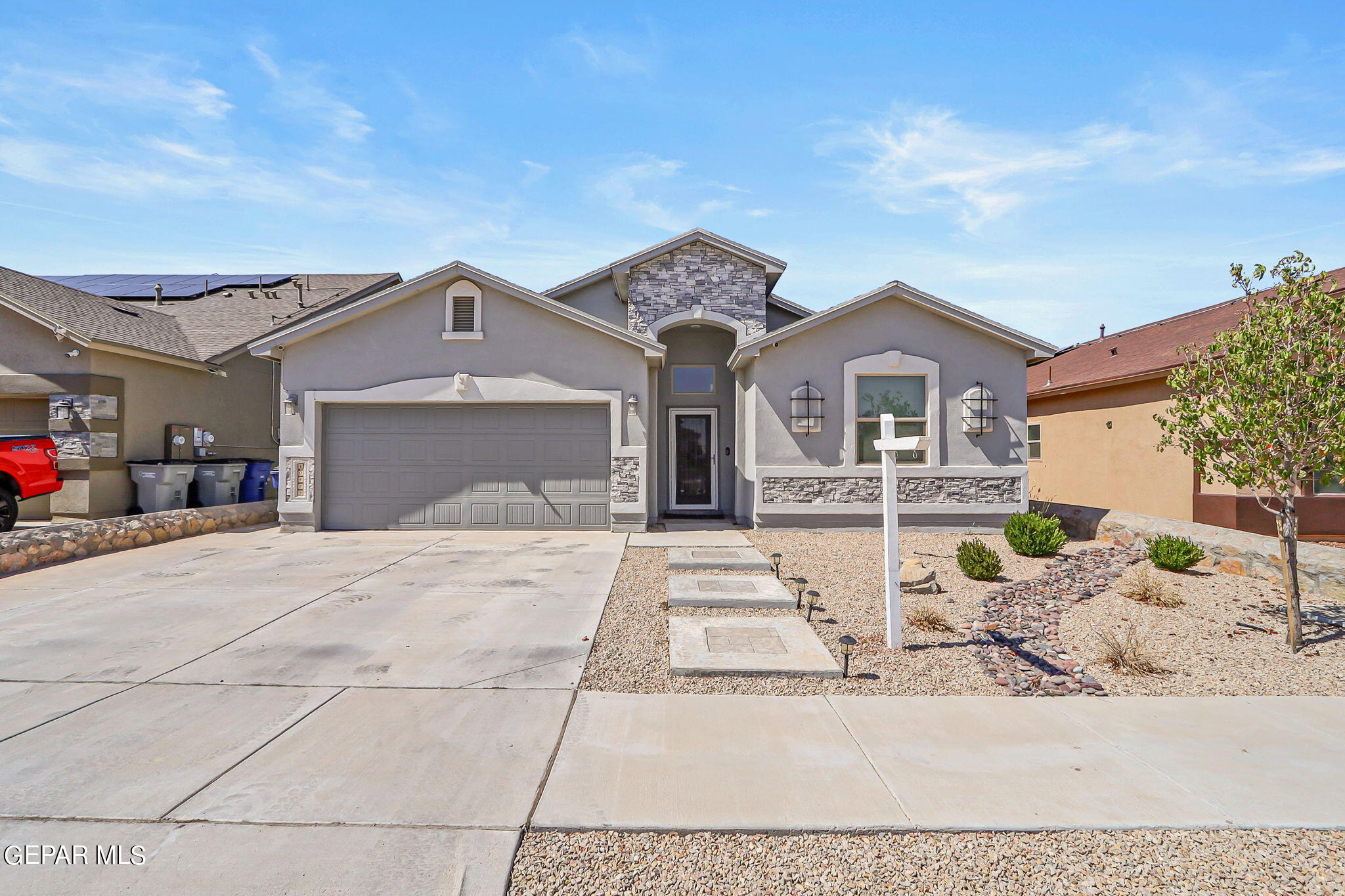 front view of a house with a view of house