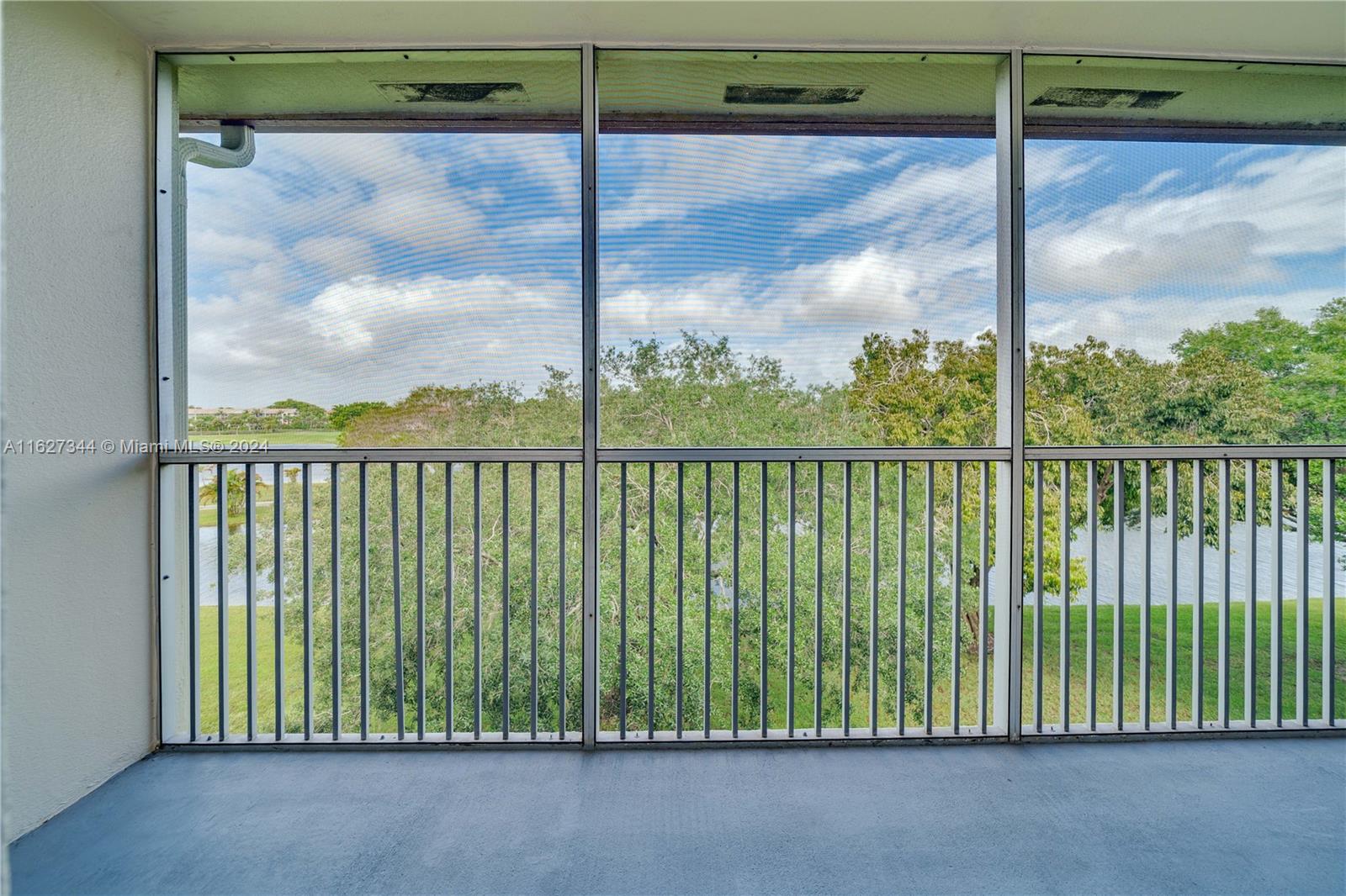 a view of a balcony