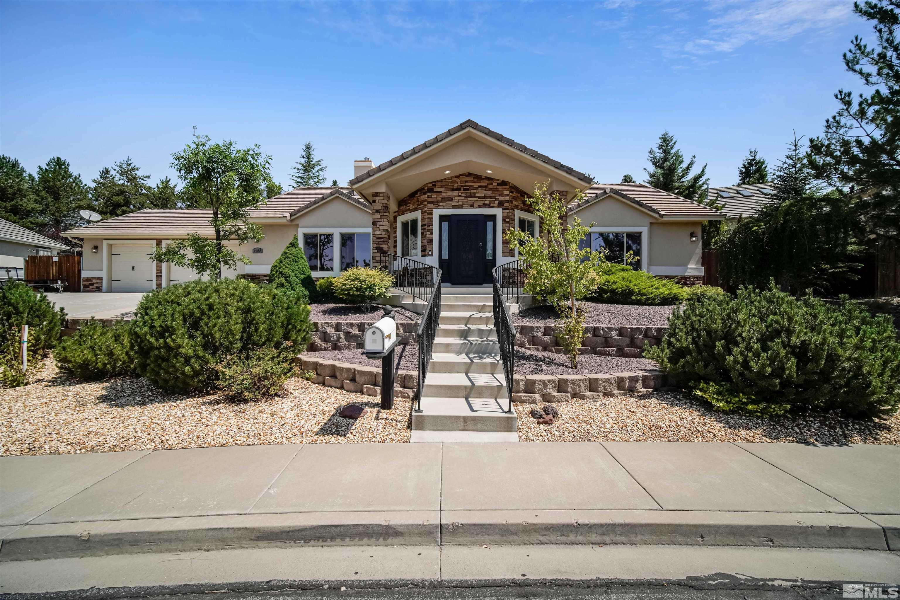 front view of house with a yard