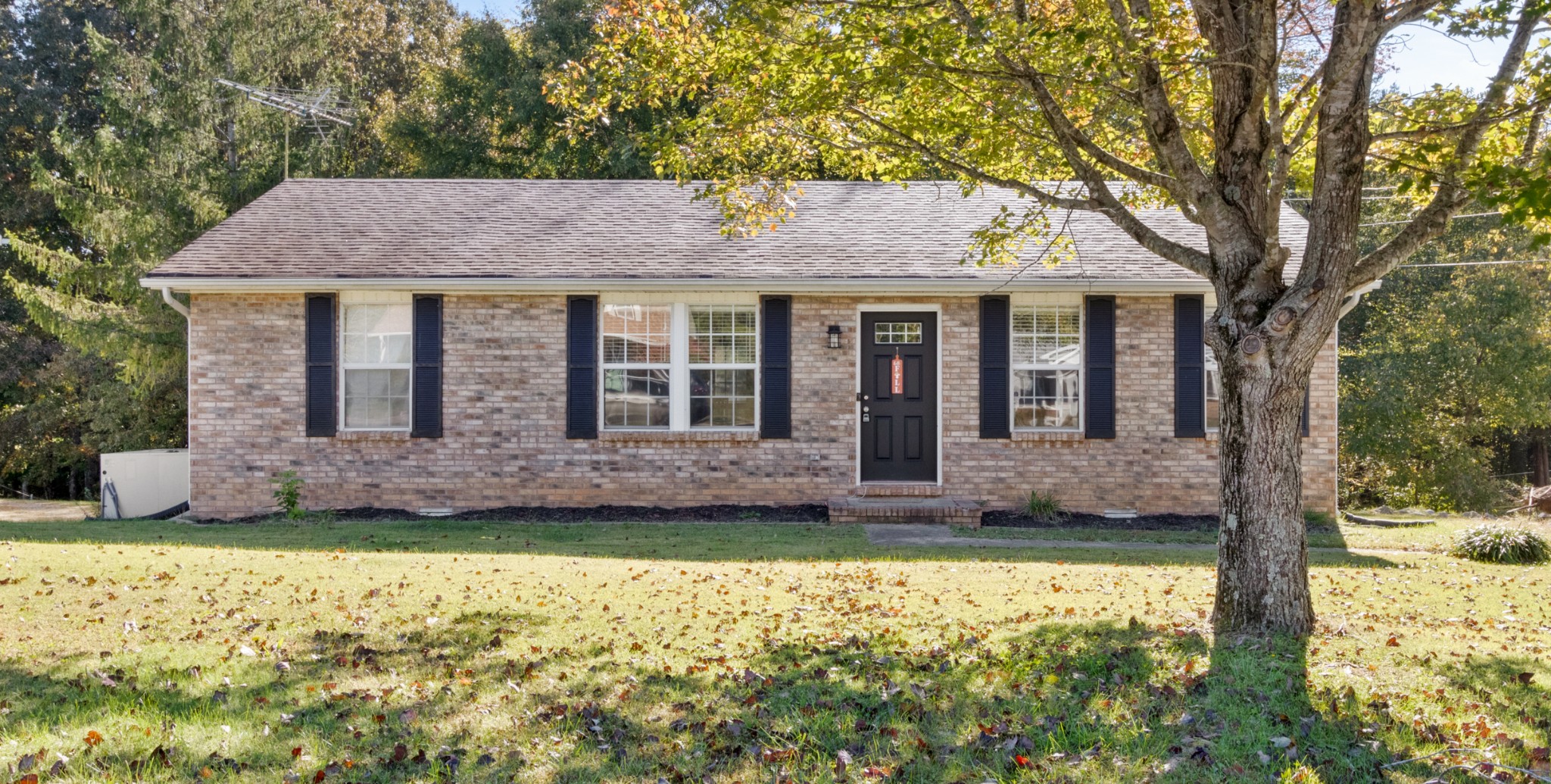 a view of house with yard