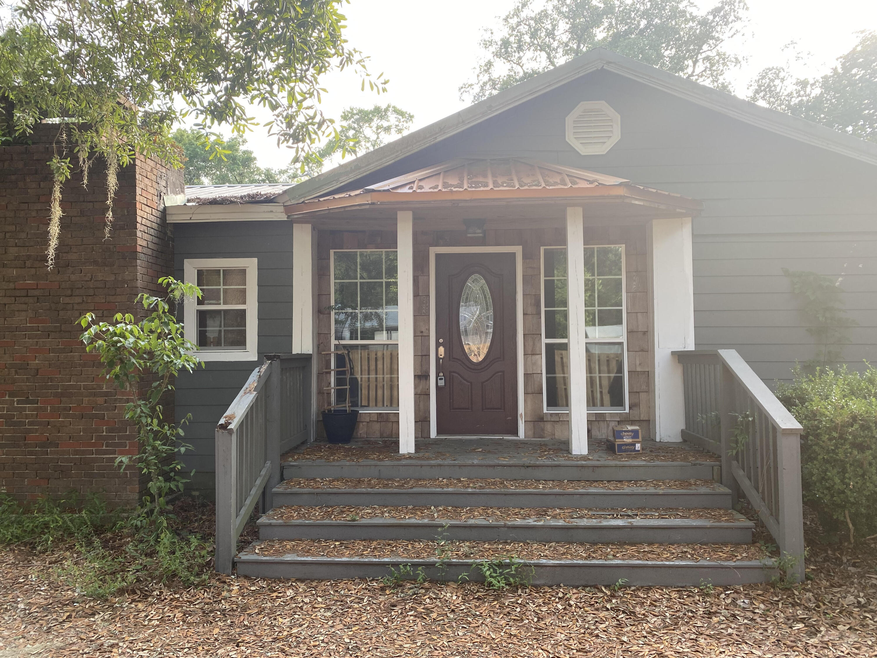 a front view of a house