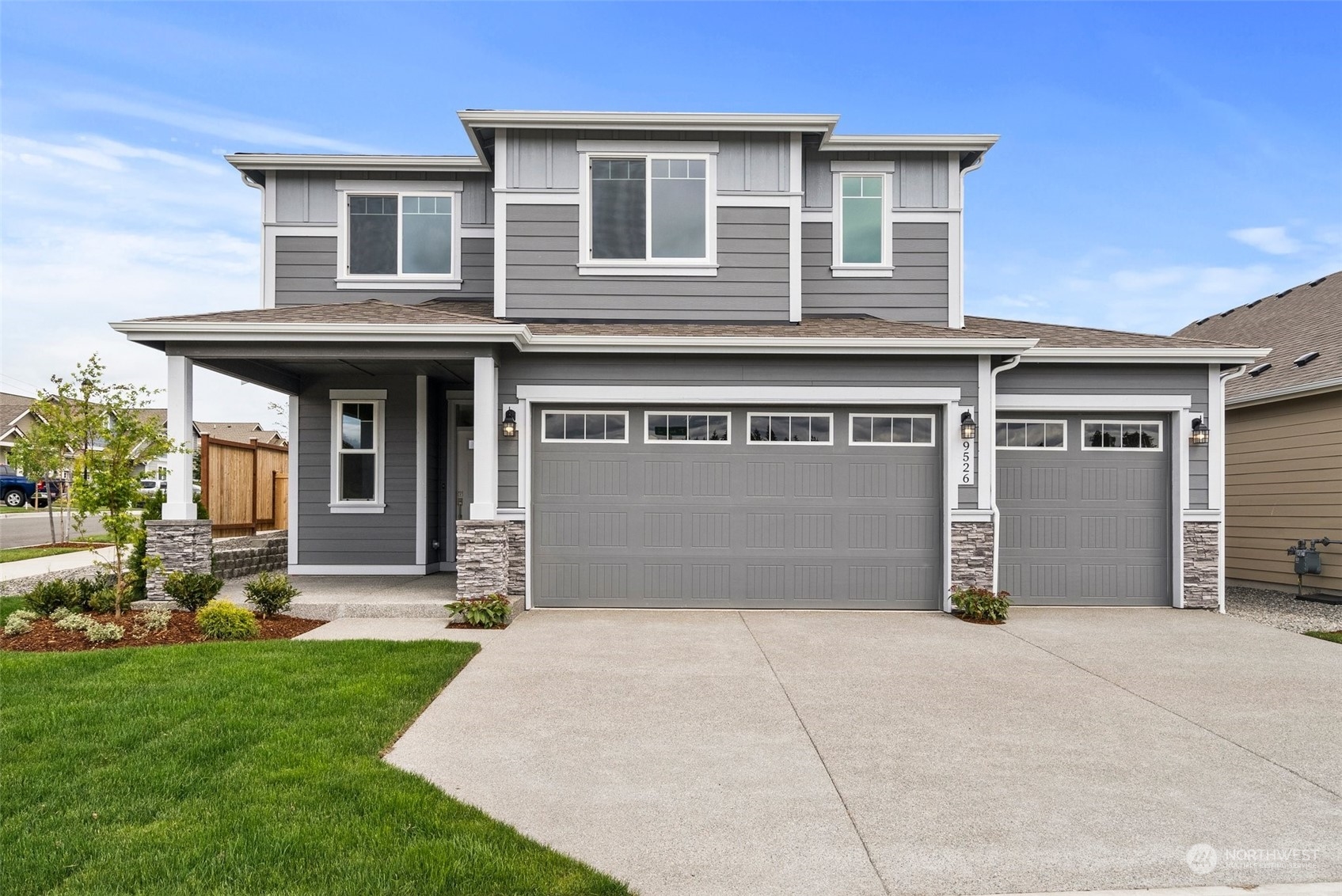 a front view of house with yard