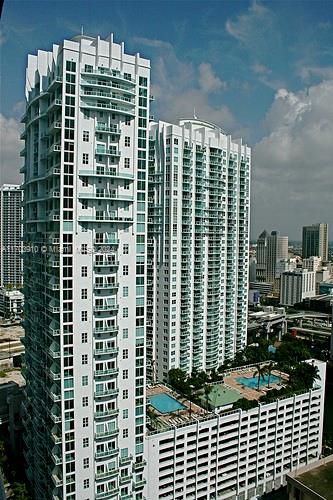 a view of a building with windows