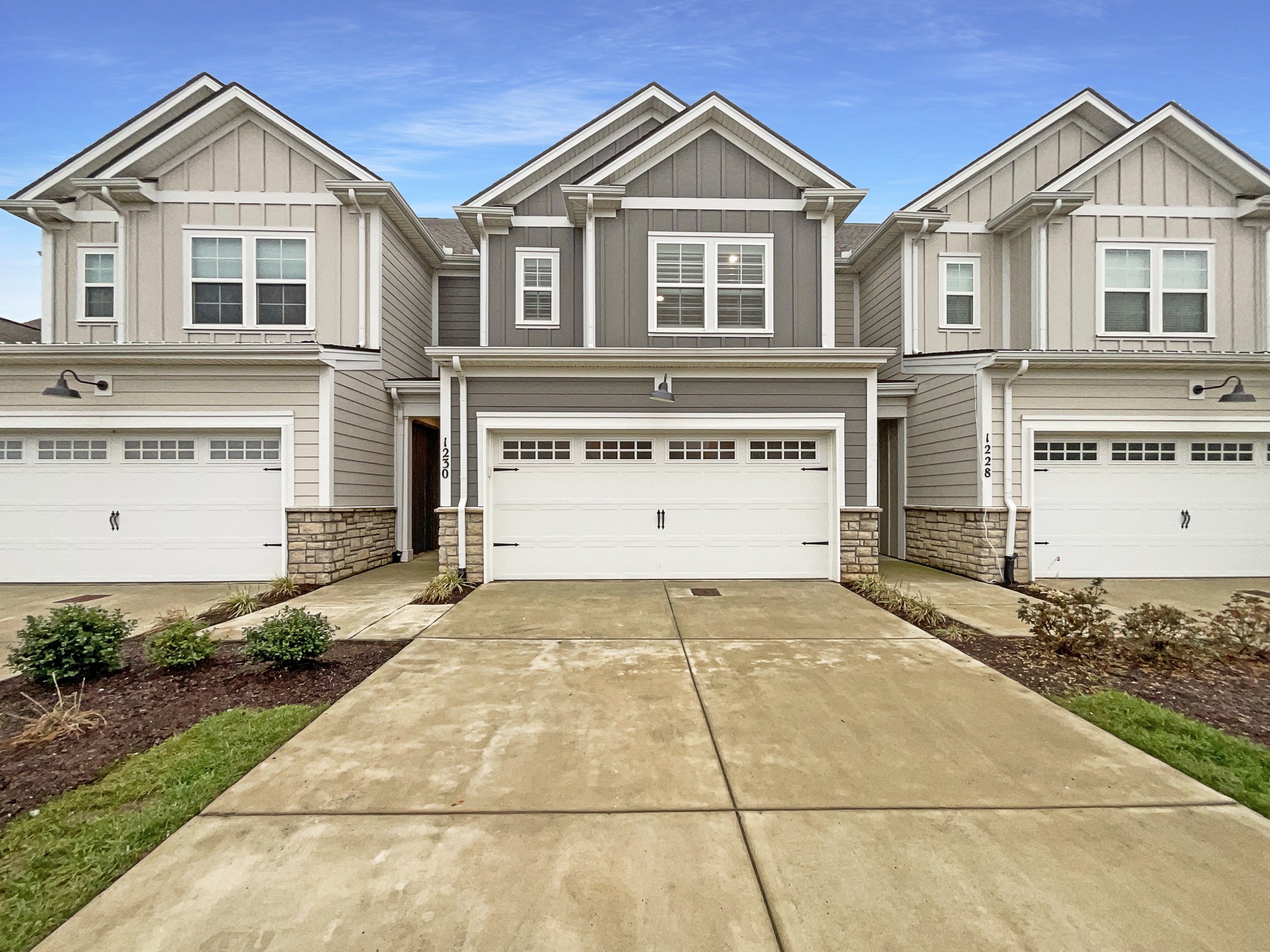 a front view of a house