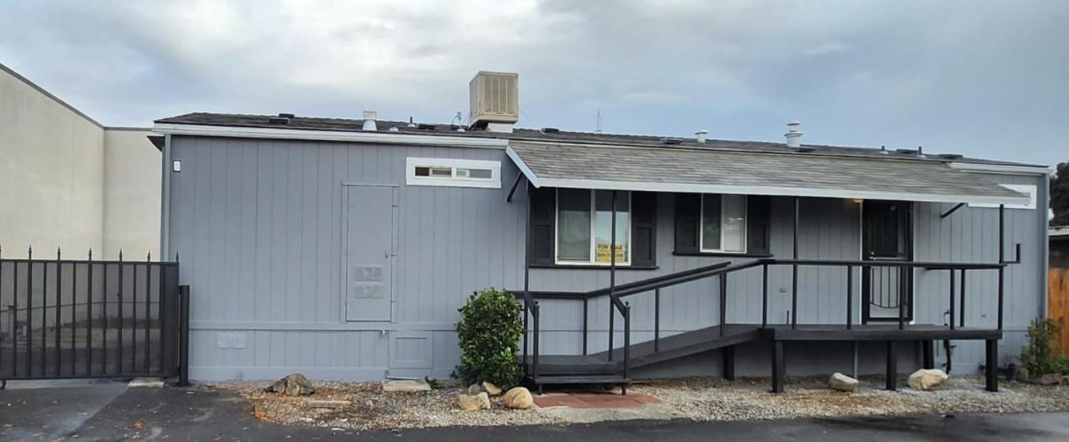 a view of a house with a balcony