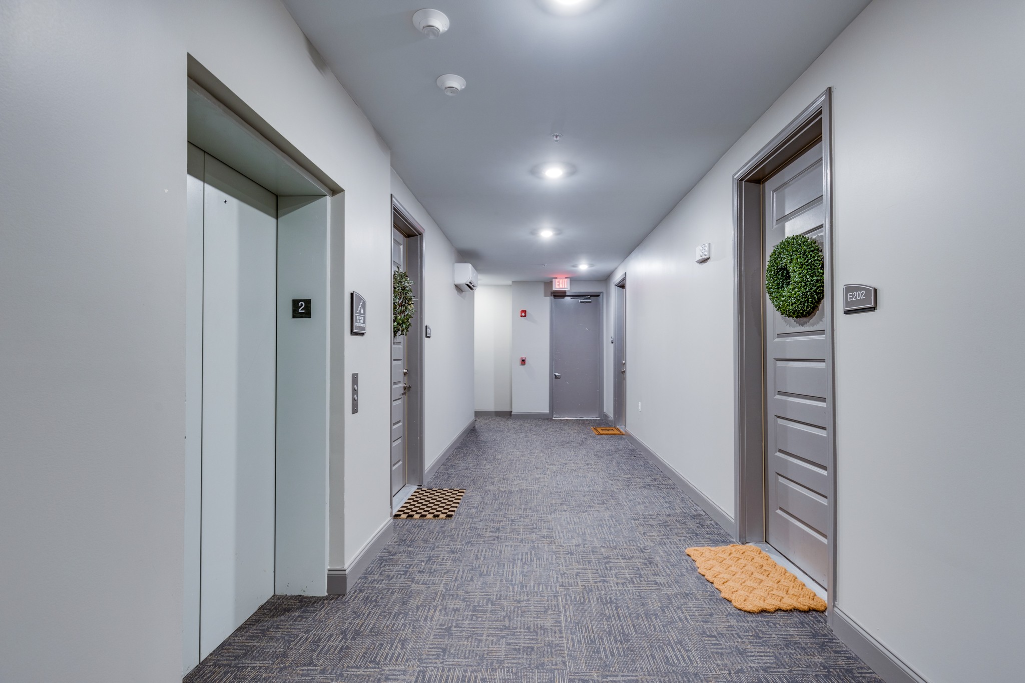 a view of a hallway with interior of the house