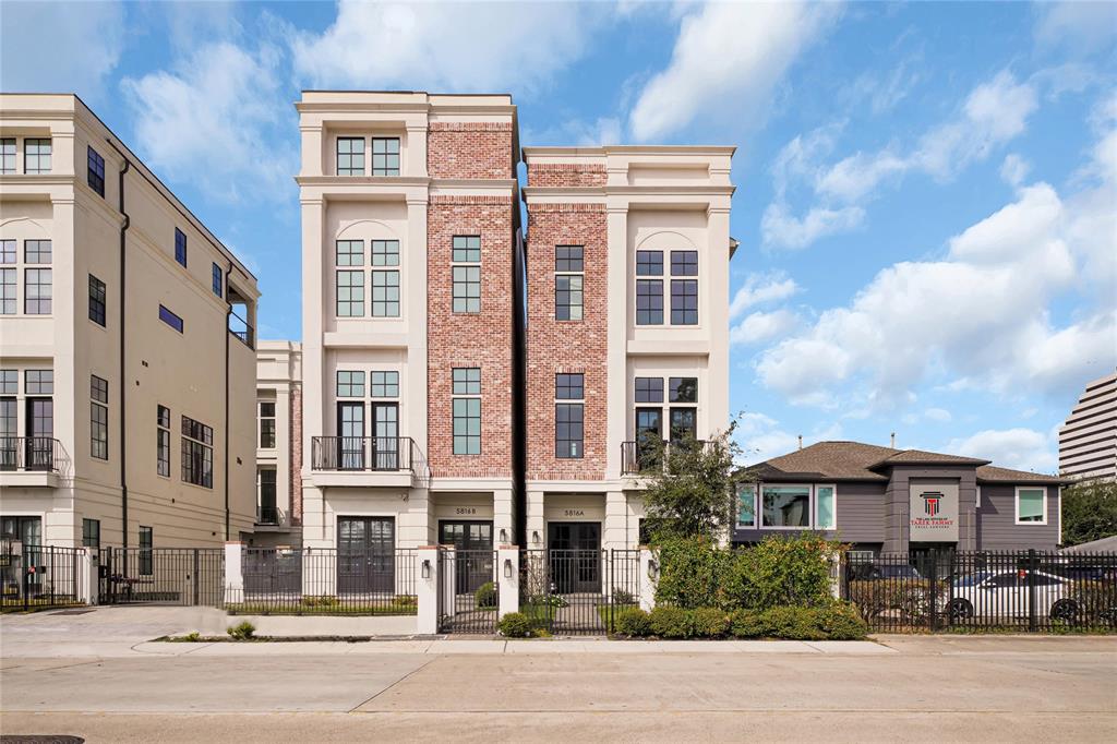 a front view of a residential apartment building