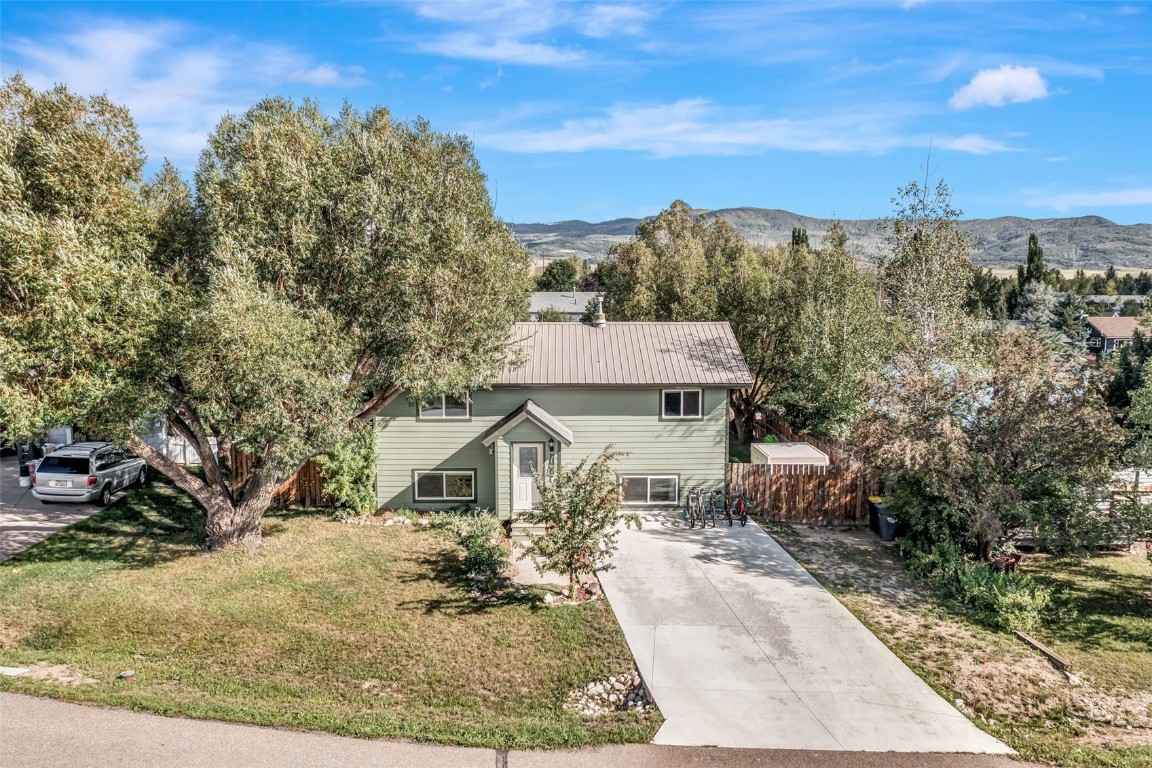 a aerial view of a house