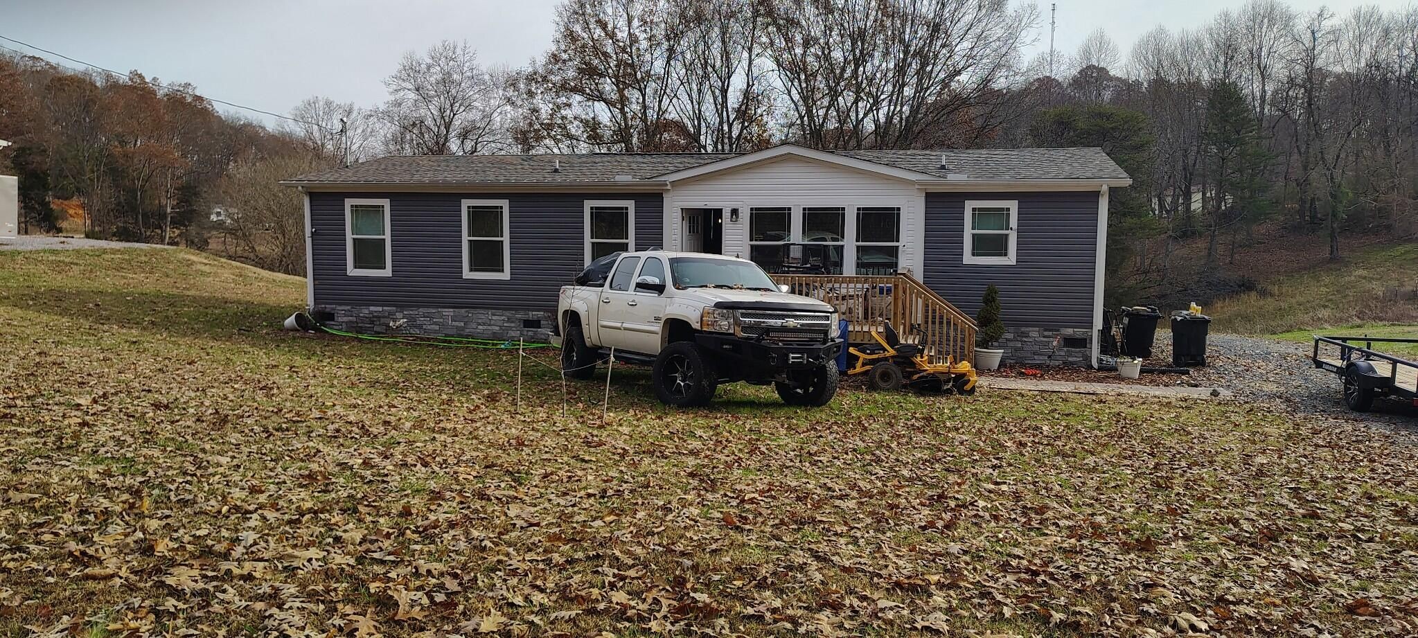 a view of a house with a patio