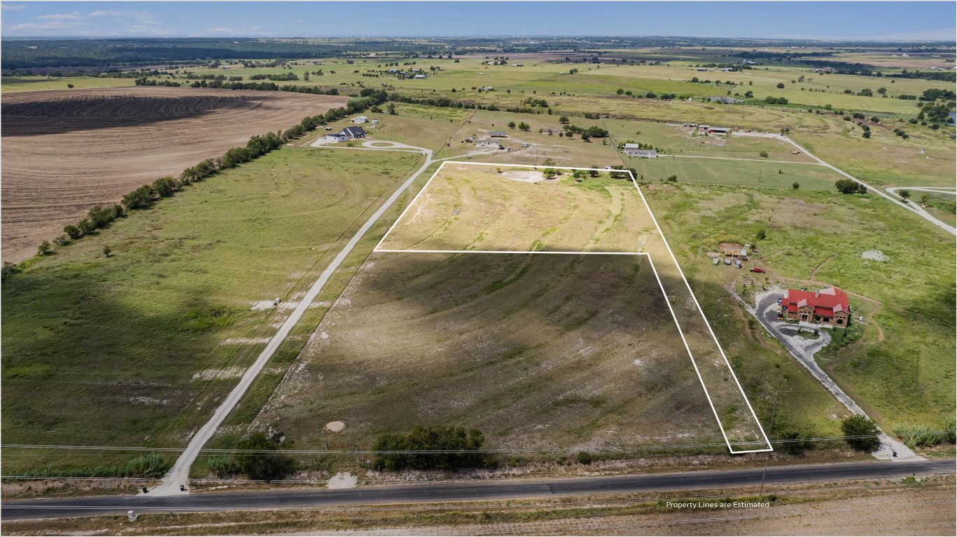 Approximate survey of land from the front