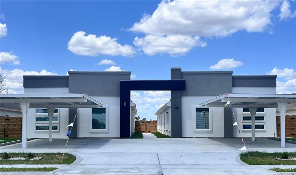 a view of a house with a porch