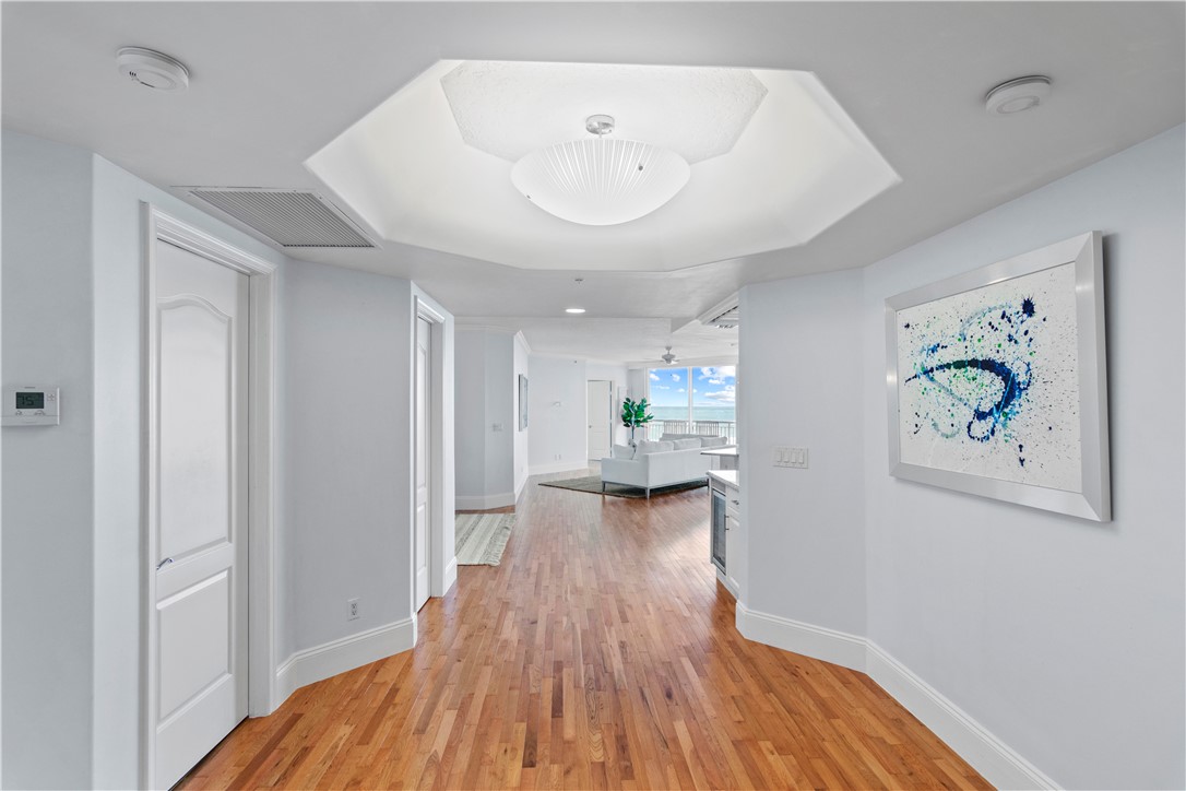 a view of livingroom with furniture and wooden floor