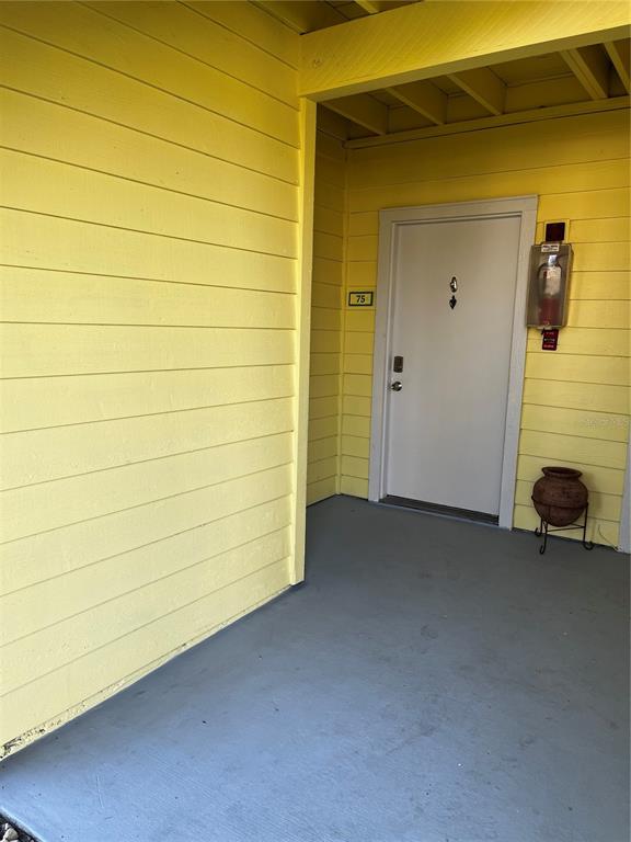 a view of a car garage door