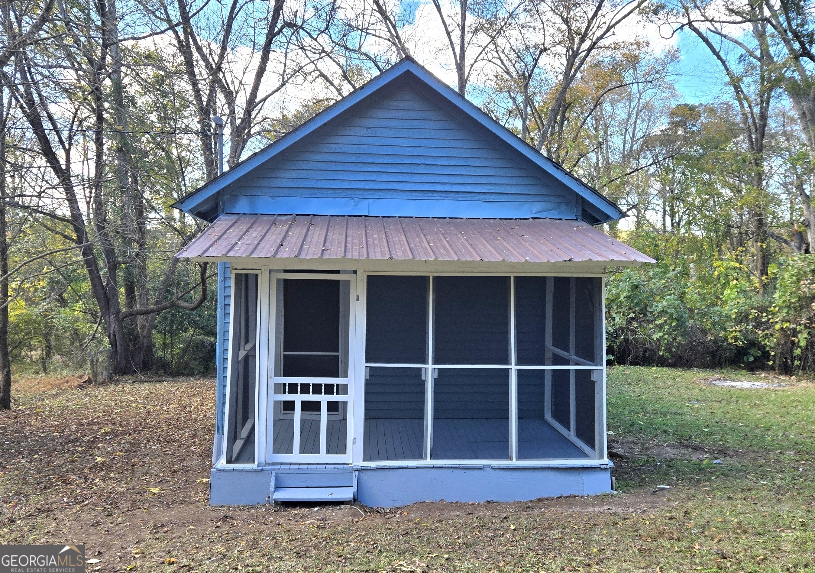 a view of a house with a window