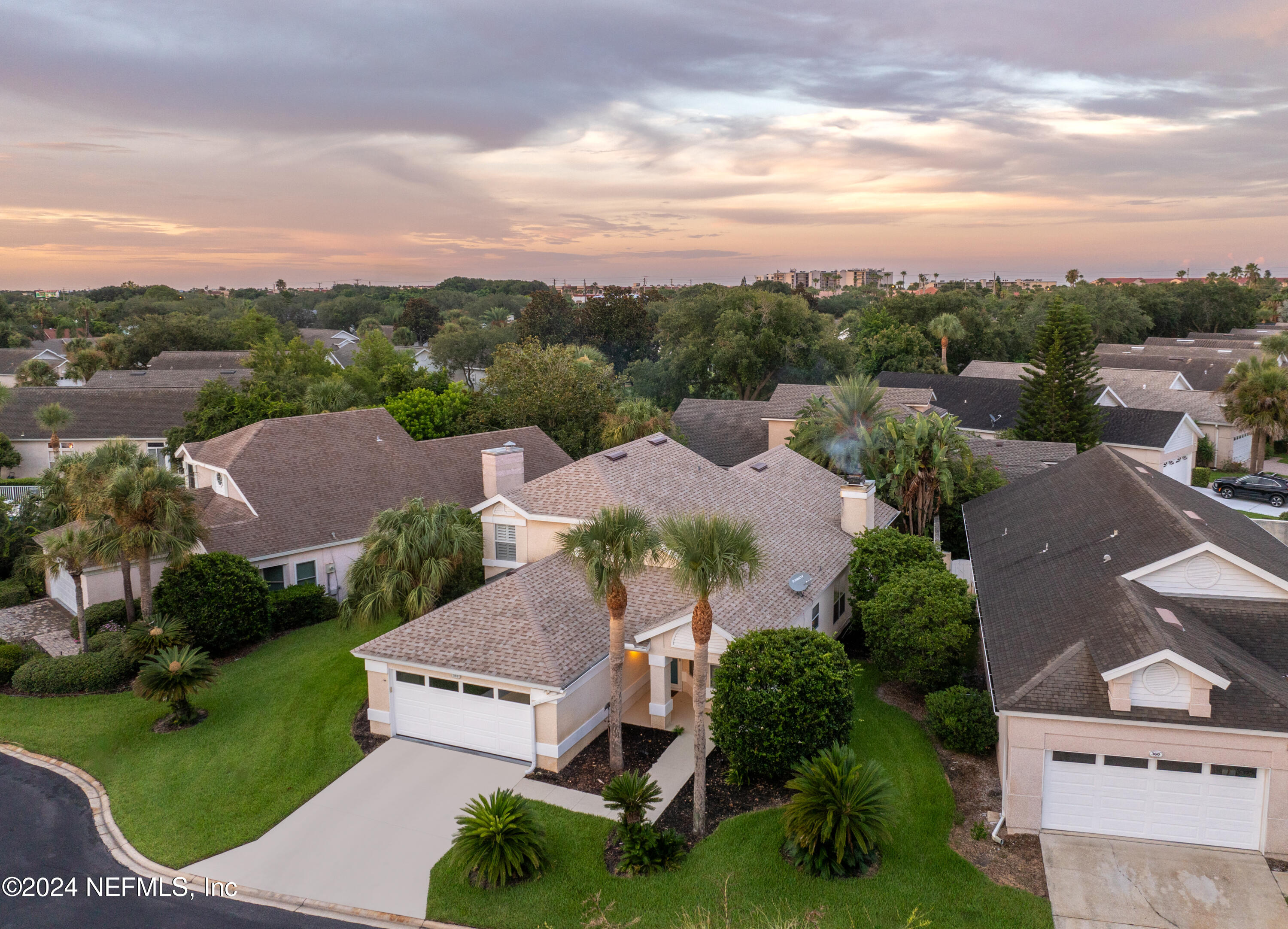 an aerial view of a