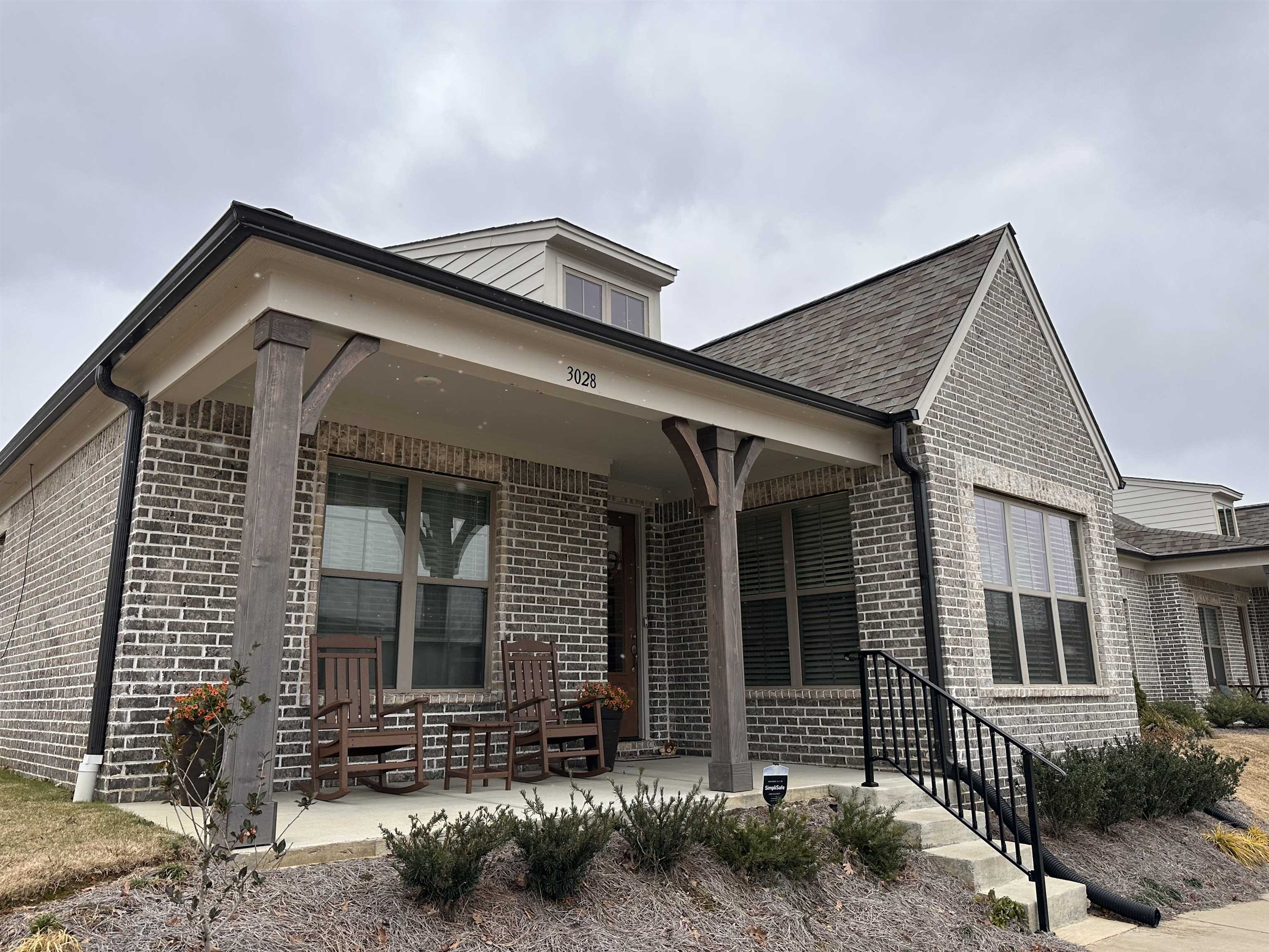 Front entry with covered porch