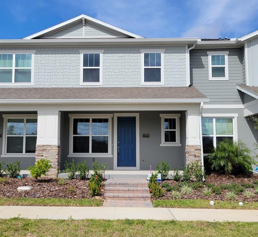 a front view of a house