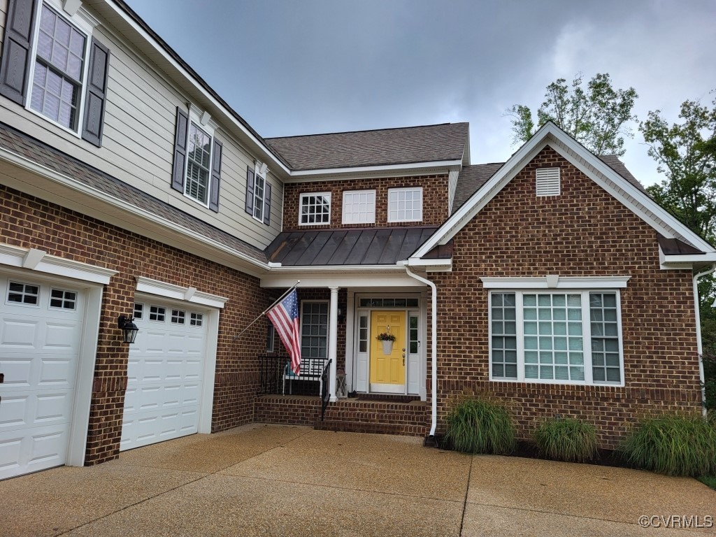 a front view of a house