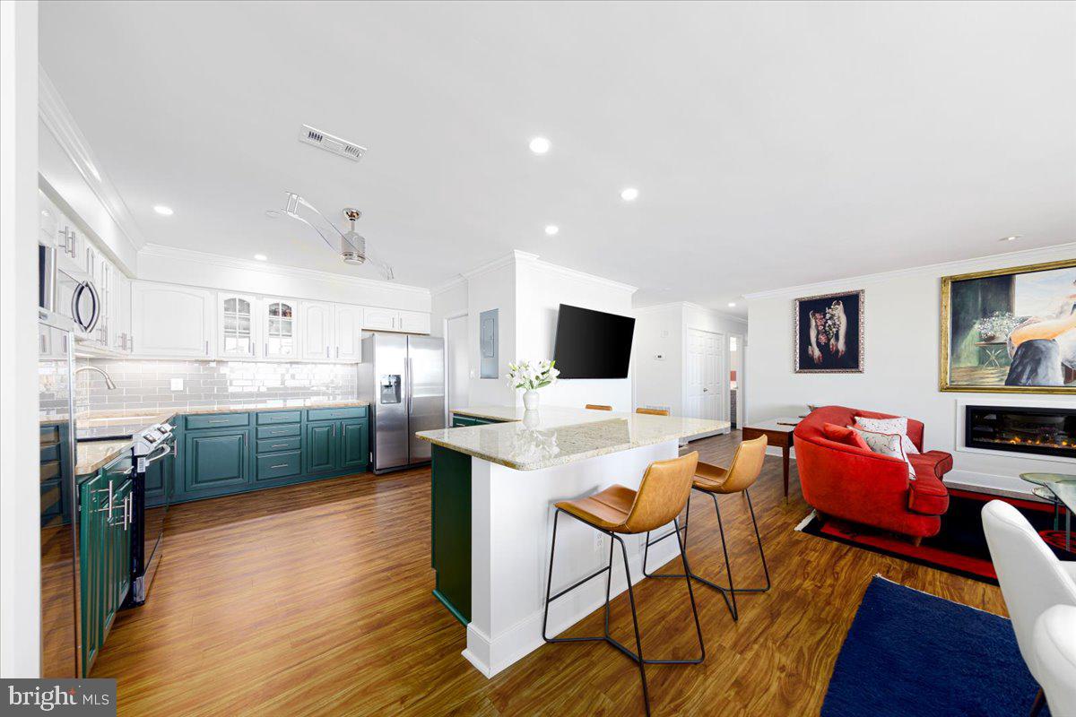 Beautifully renovated kitchen and living space