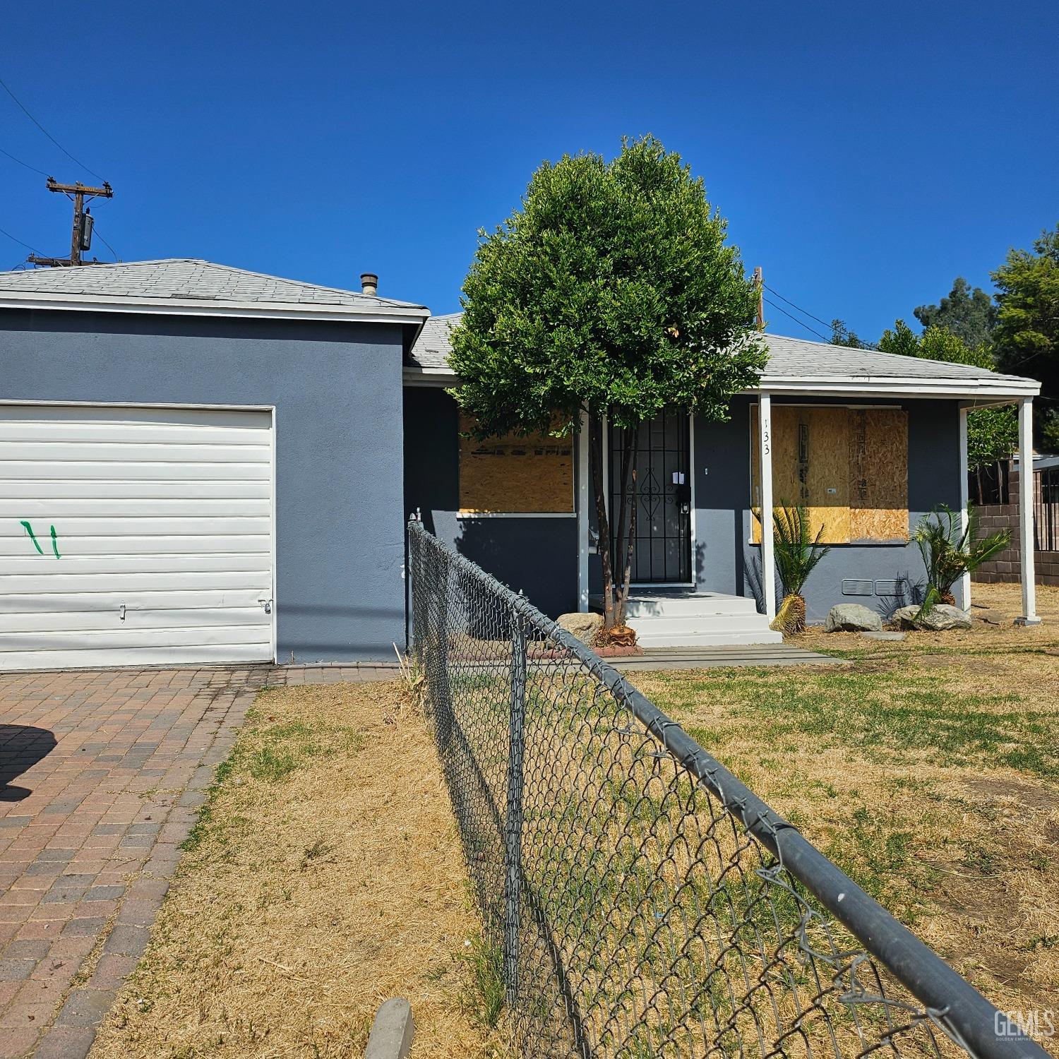 a view of a house with patio