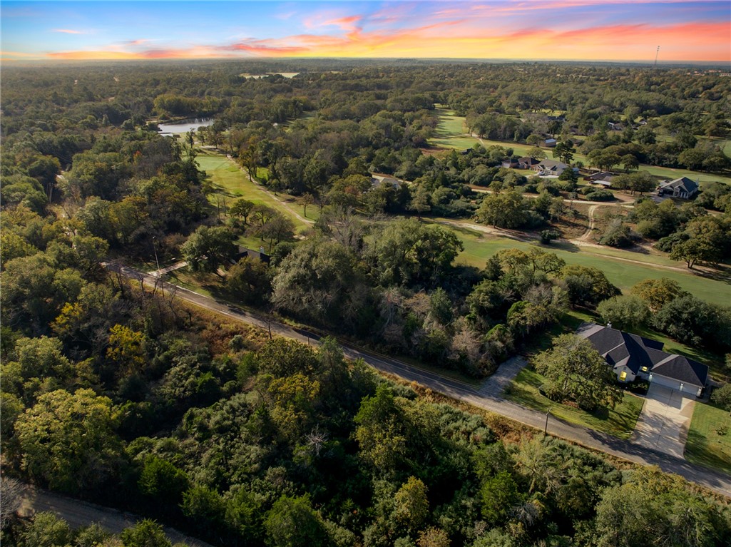 View of aerial view at dusk