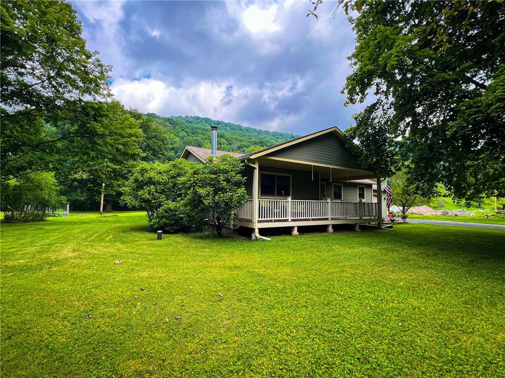 Front of house with porch