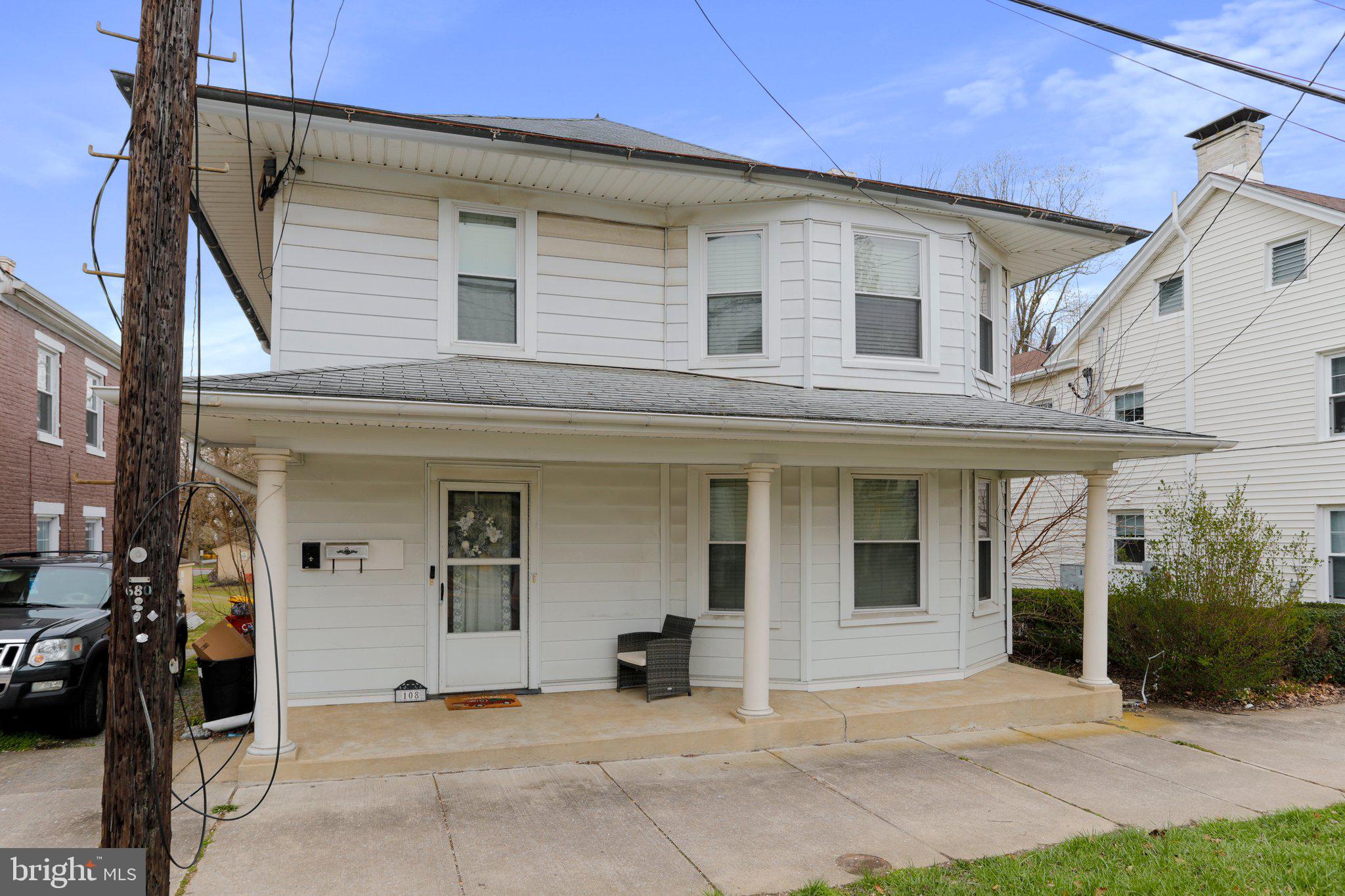 a view of a house with a patio