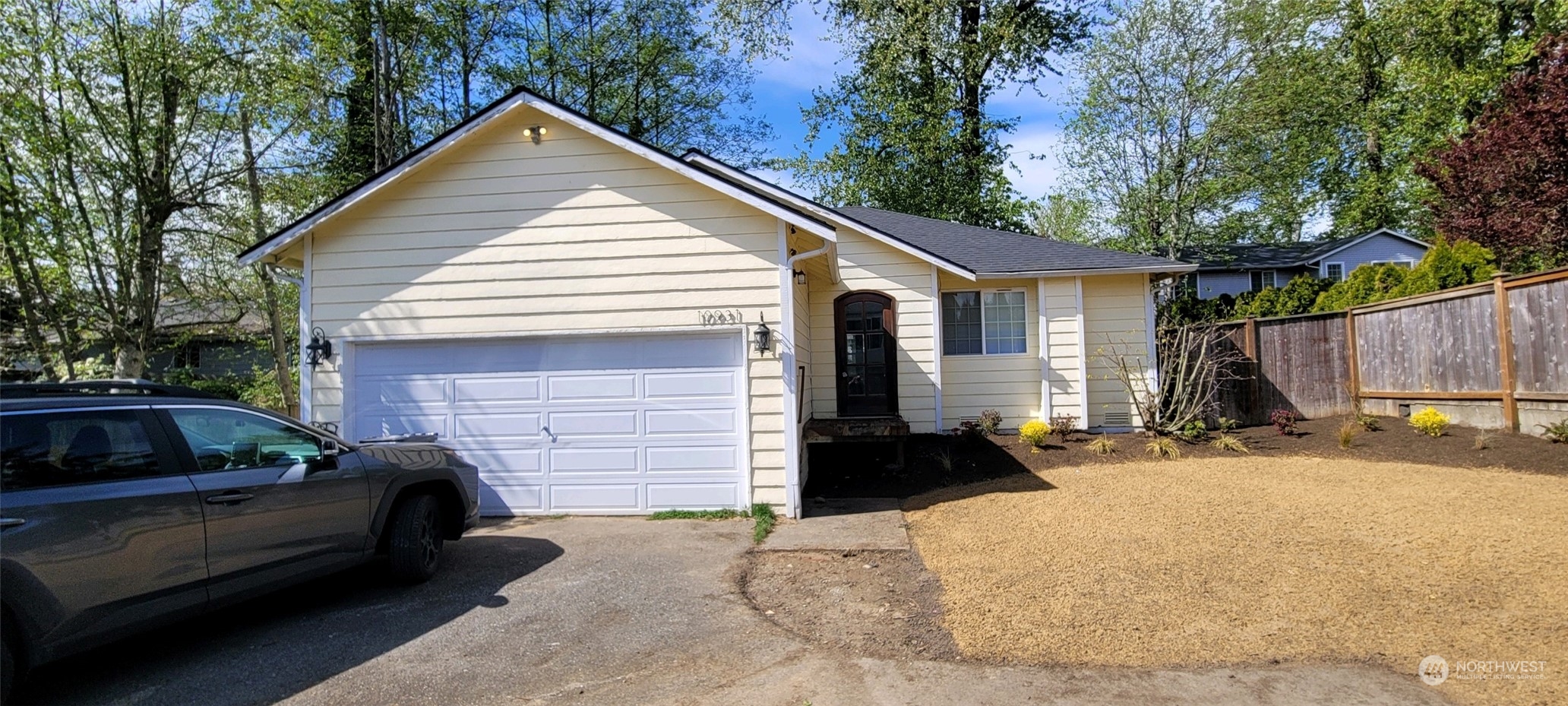 a view of a house with a patio