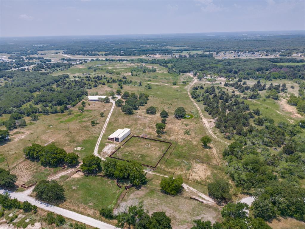 an aerial view of multiple house