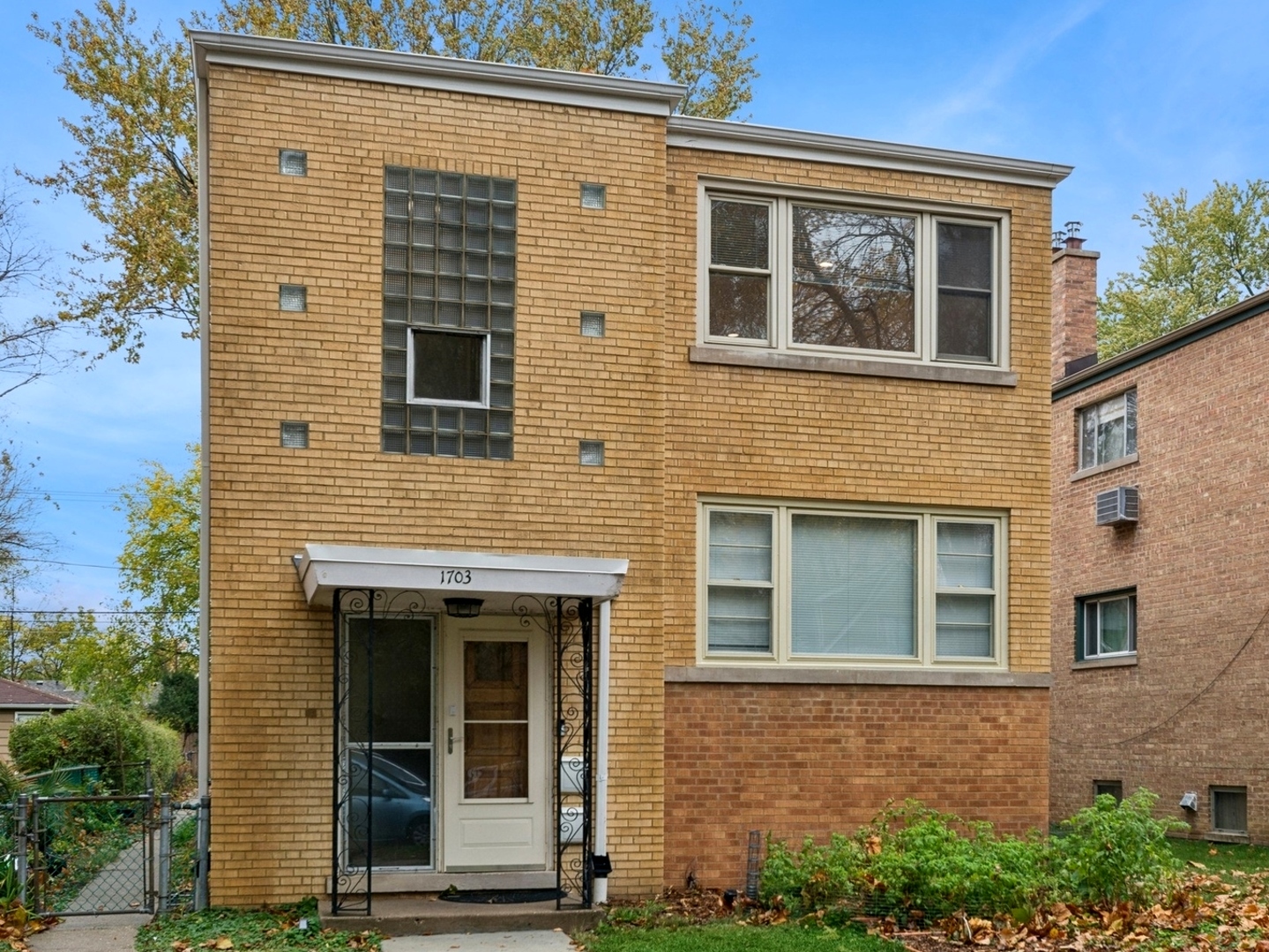 a view of front a house with a large windows