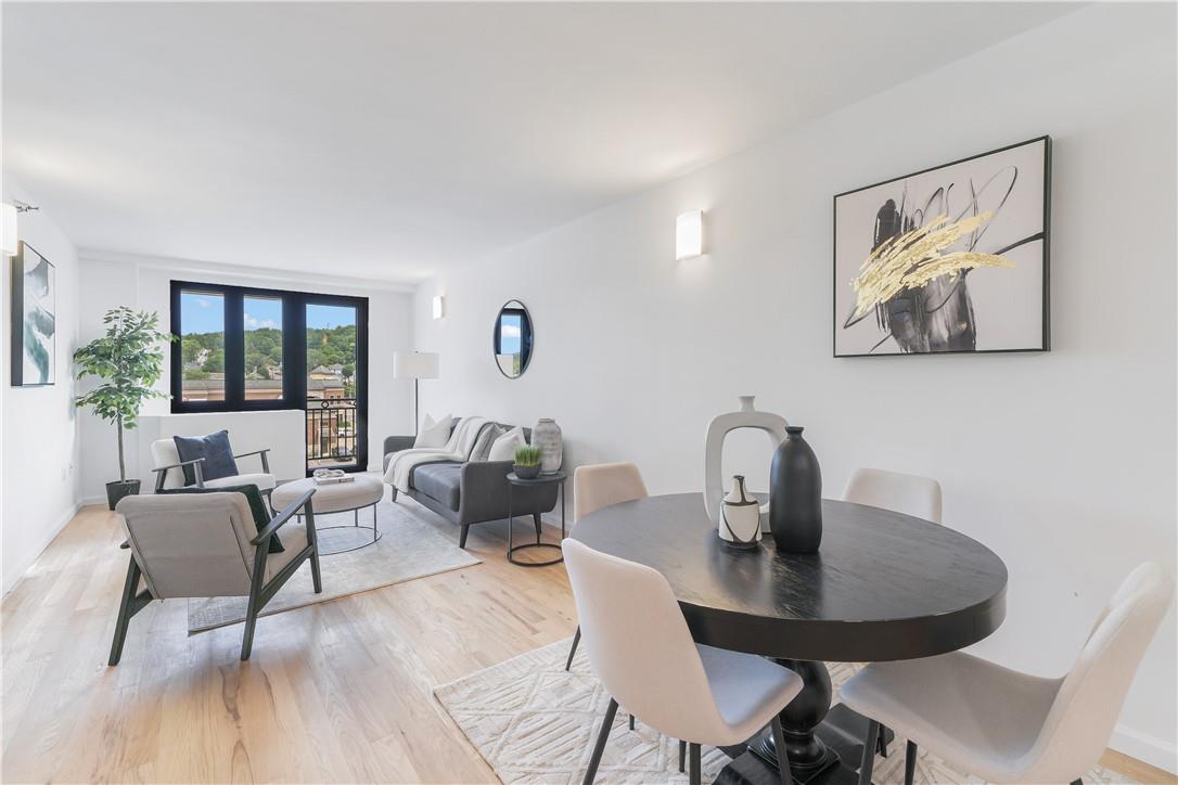 Dining space featuring light hardwood / wood-style floors