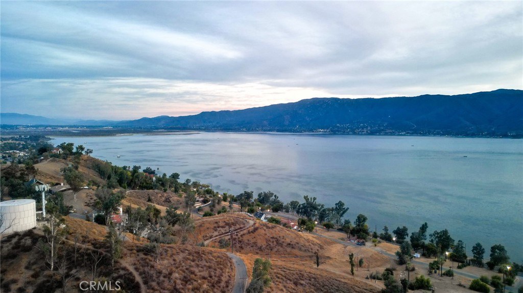 a view of lake and mountain