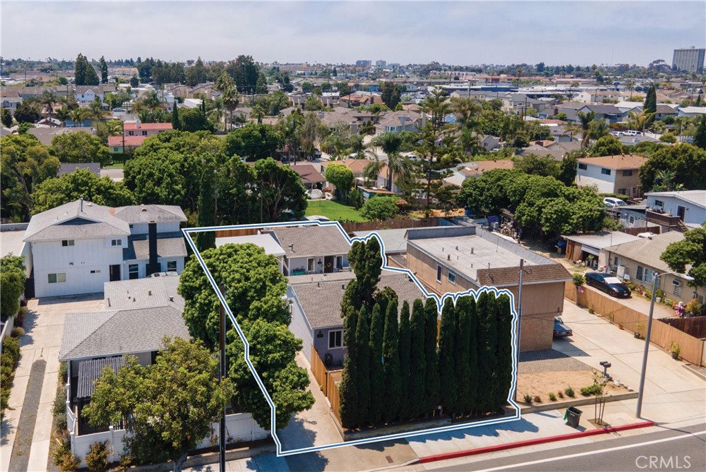 an aerial view of a city