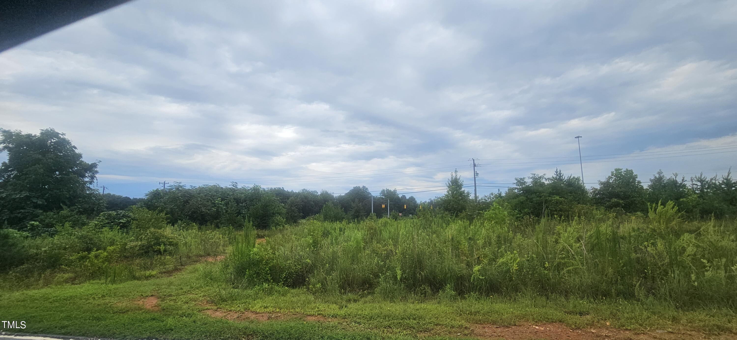 a view of a lush green space with sea