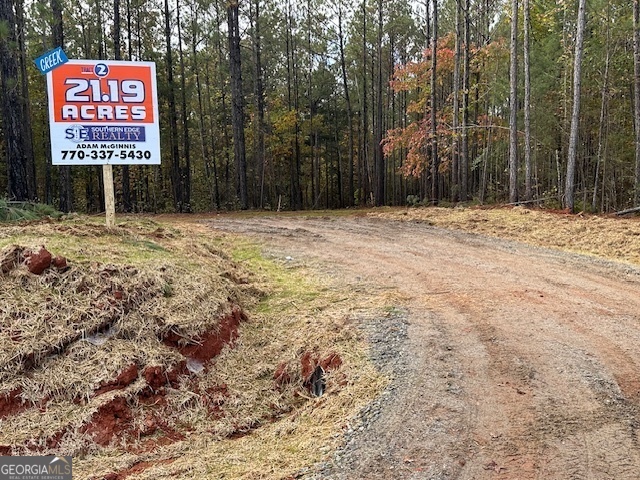 a view of outdoor space with sign board