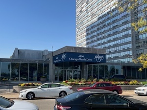 a car parked in front of a building