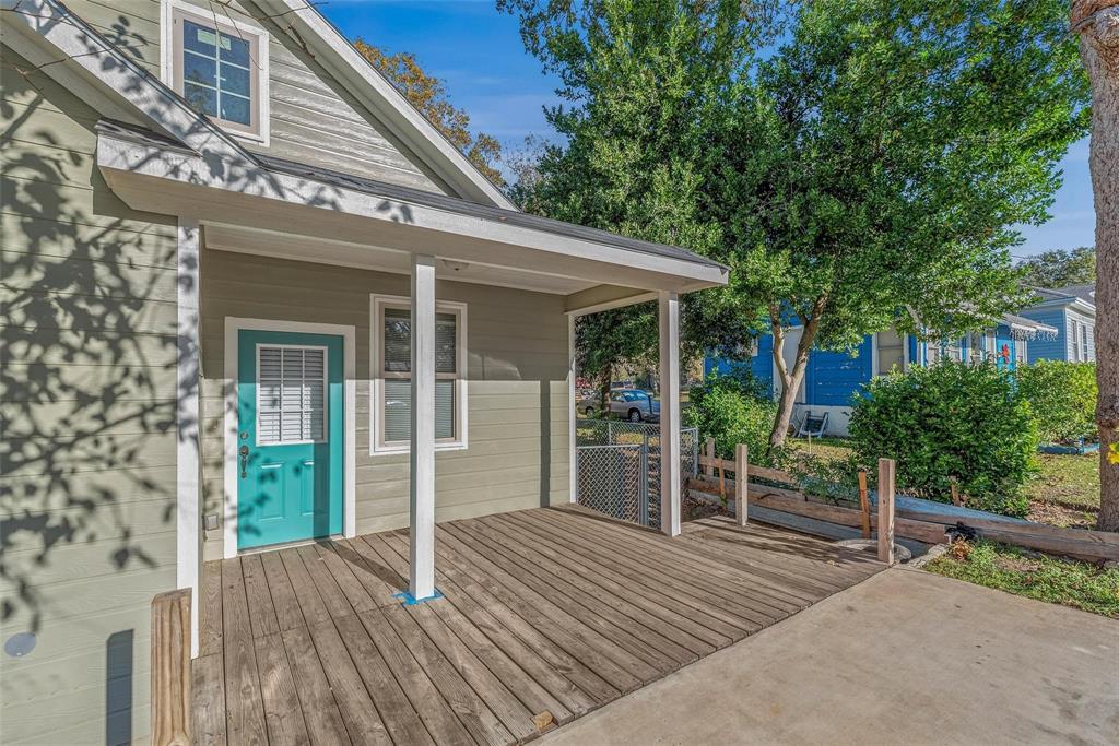 front view of a house with a porch