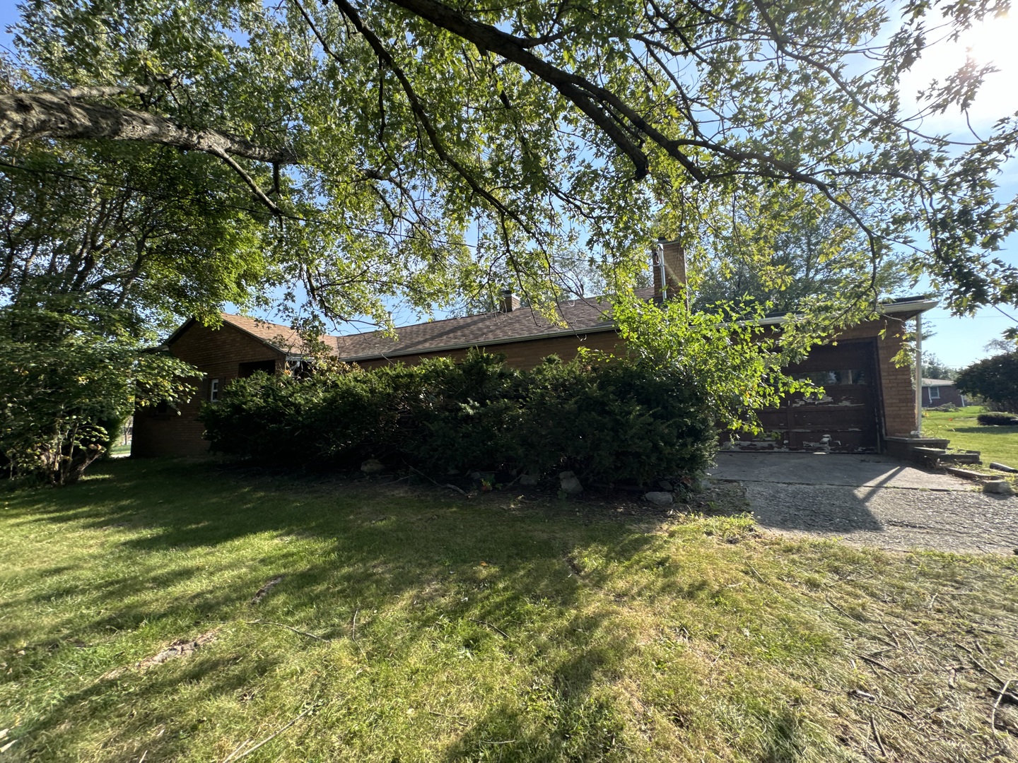 a view of a back yard