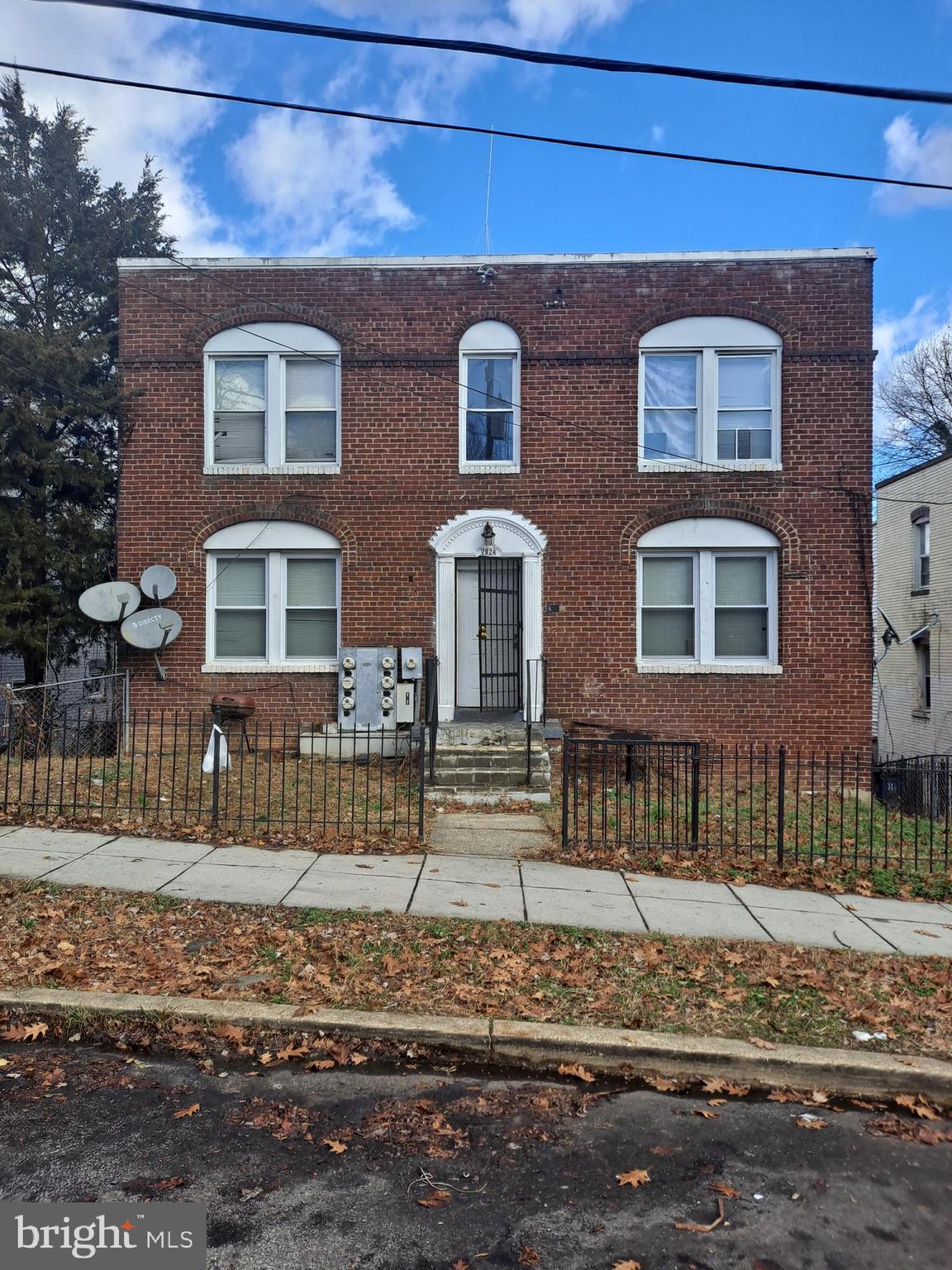 a front view of a house