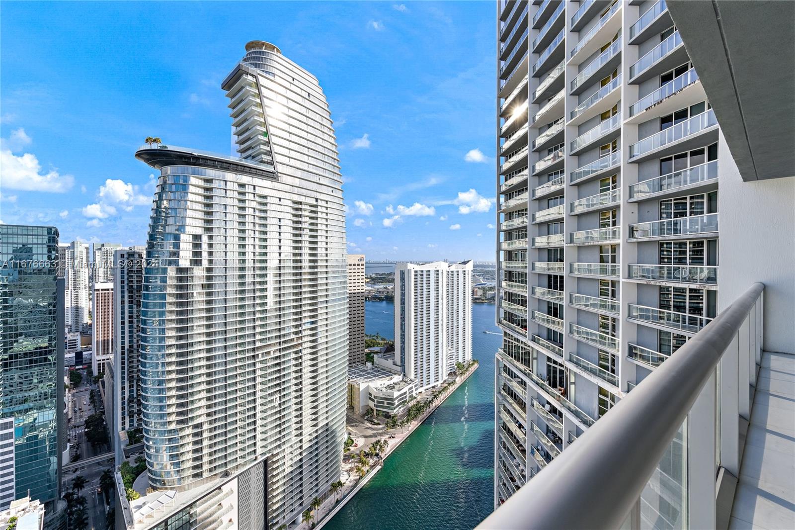 a view of balcony with city view