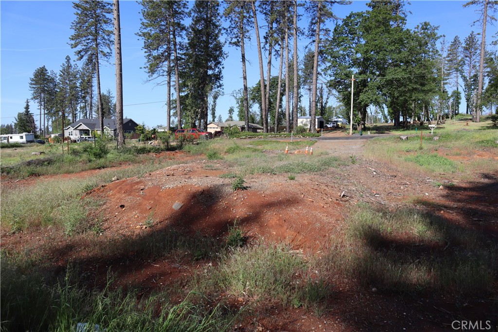 a view of road with trees