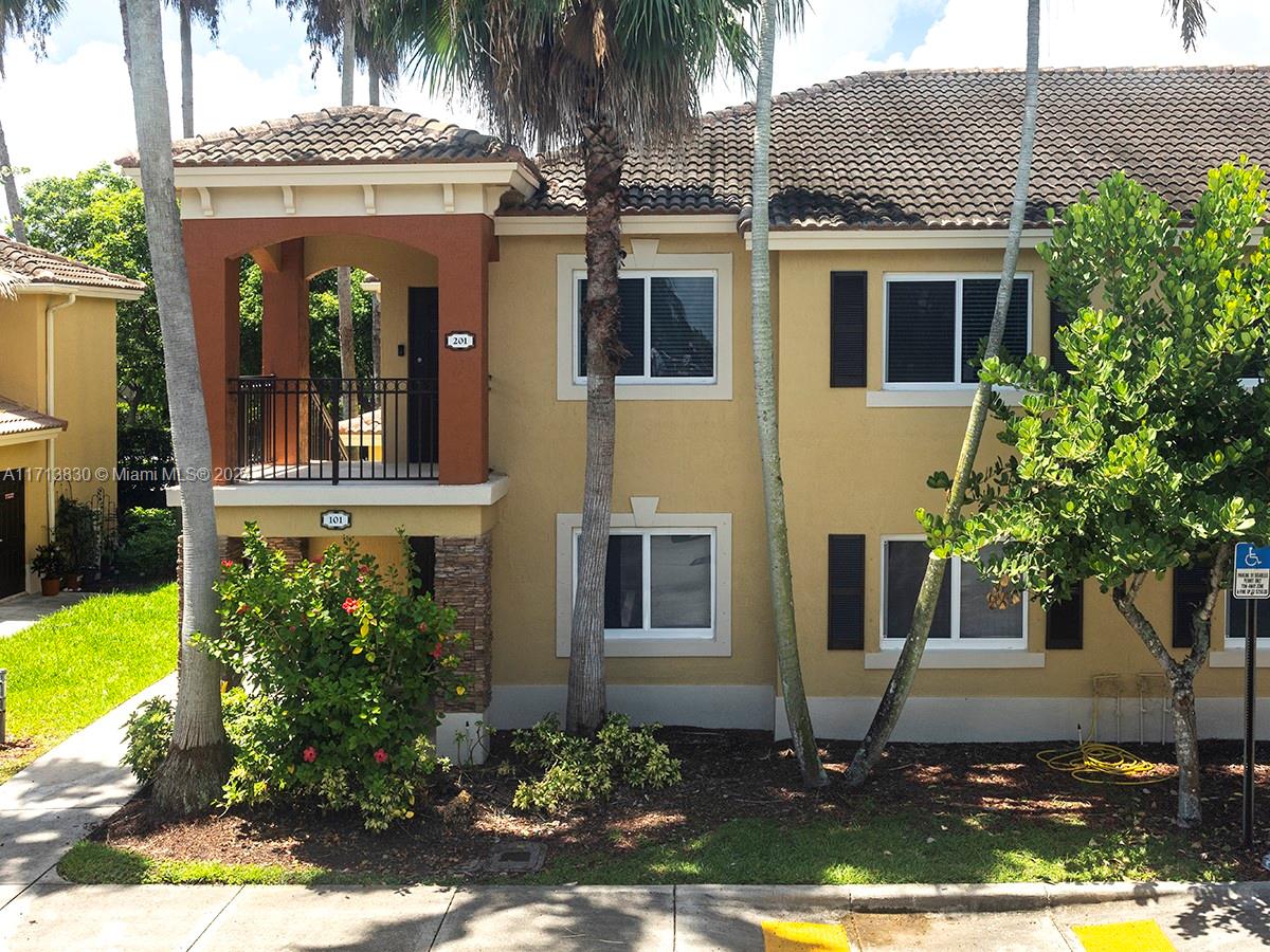 a front view of a house