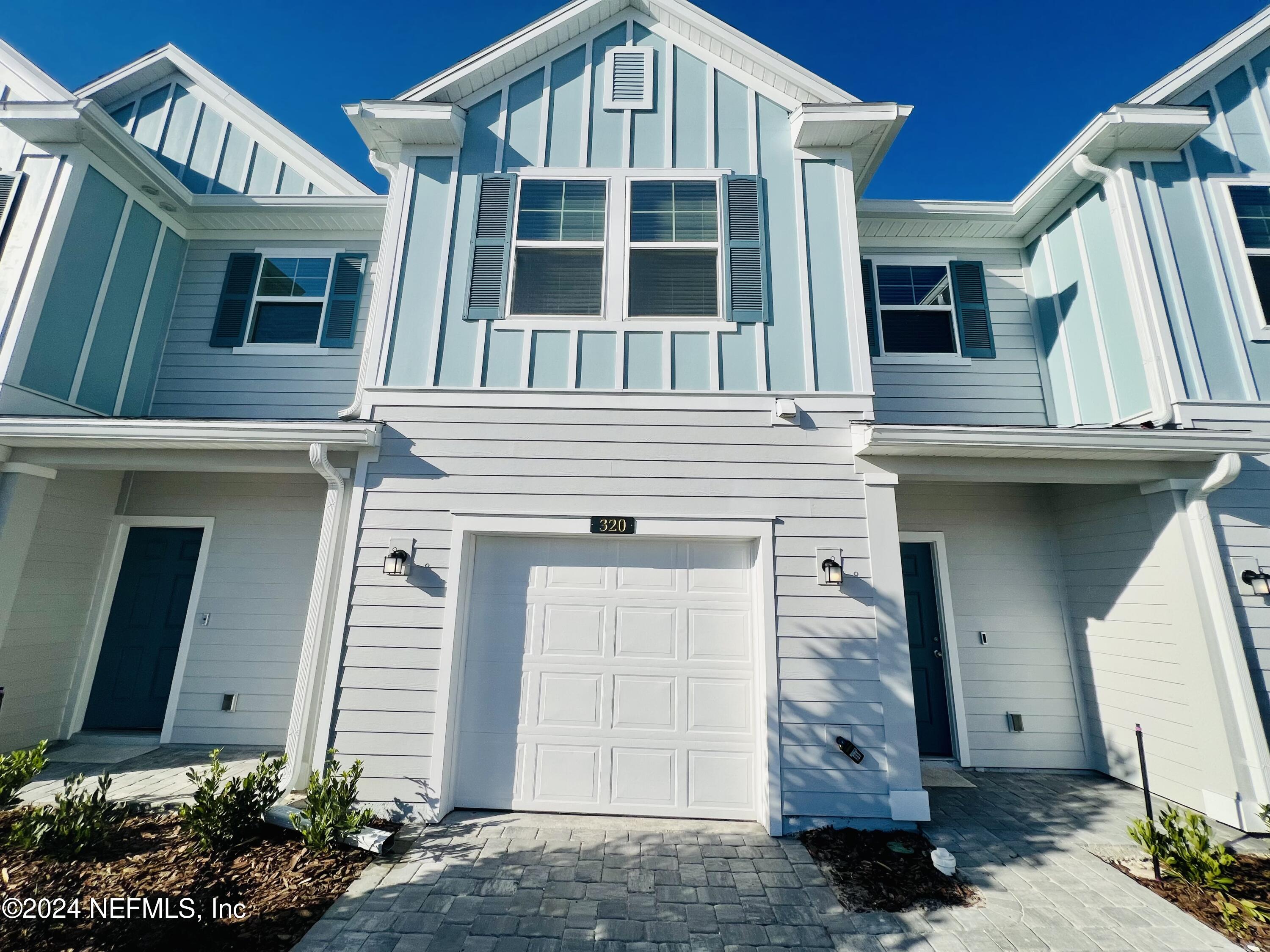 a front view of a house