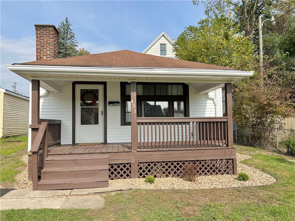 a front view of a house