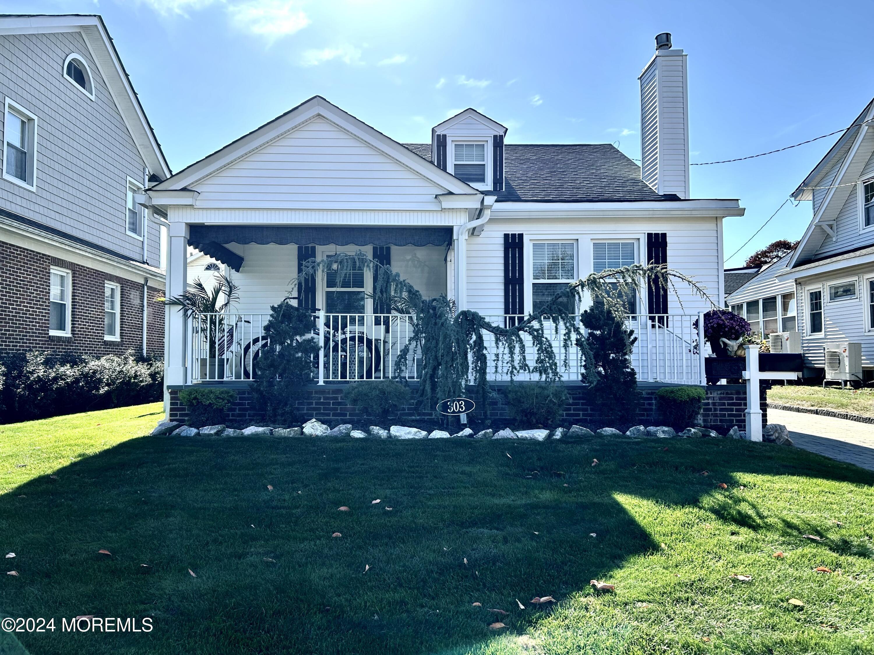 front view of house with a yard