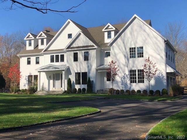 a front view of a house