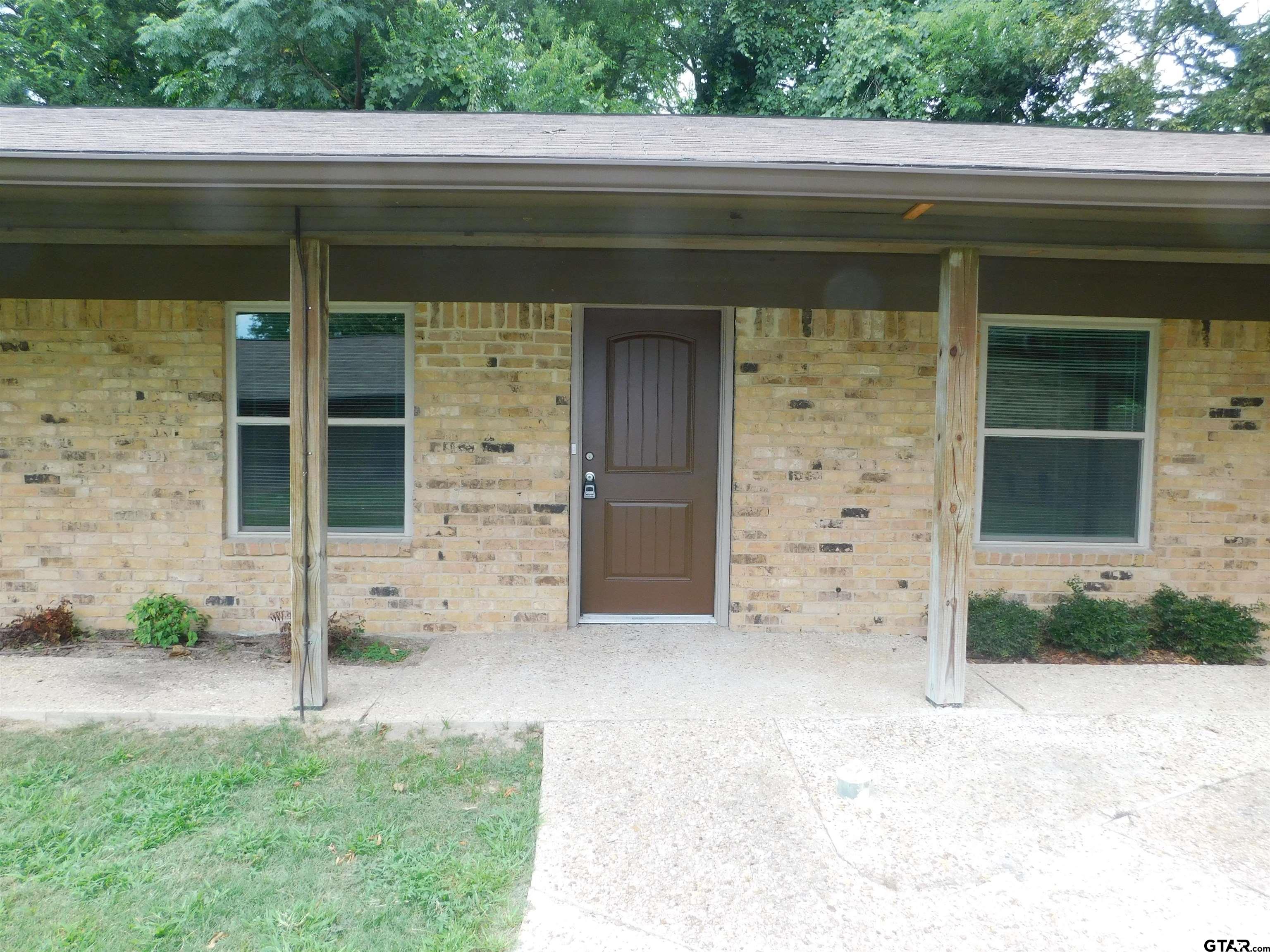 a view of front door